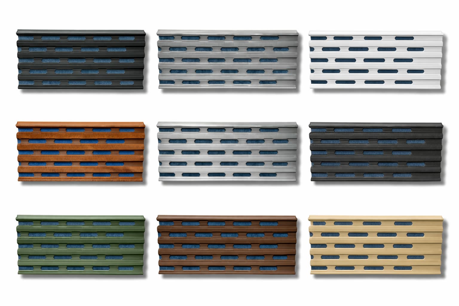 Air acoustic barrier panels